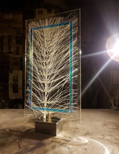 Paul Estier_2020_Terre_Sculpture acier et verre